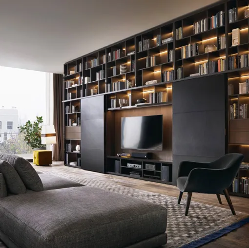 poliform verona wandsystem bücherregal