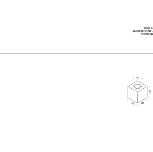 Technisches Datenblatt Davide Groppi Q2 Lampe