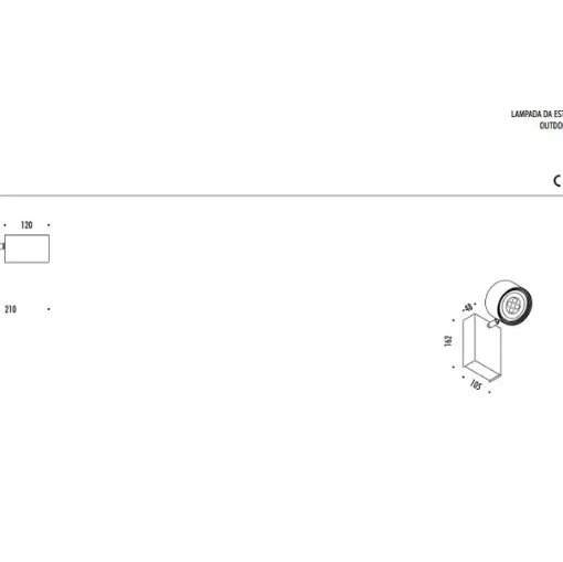 Davide Groppi Spot IP65 Lampe technisches Datenblatt