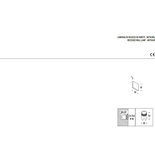 Technisches Datenblatt der Stufenlampe