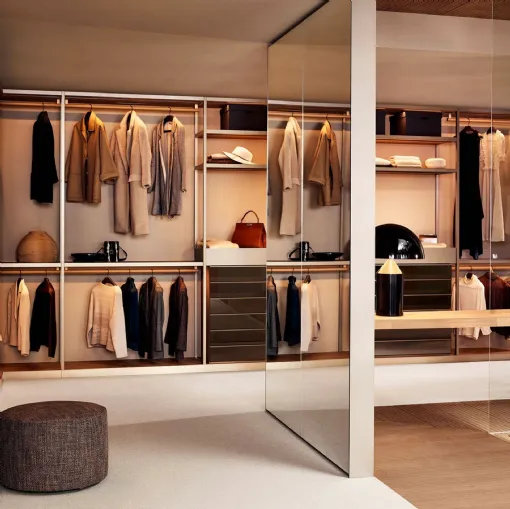 Begehbarer Kleiderschrank im Poliform-Design