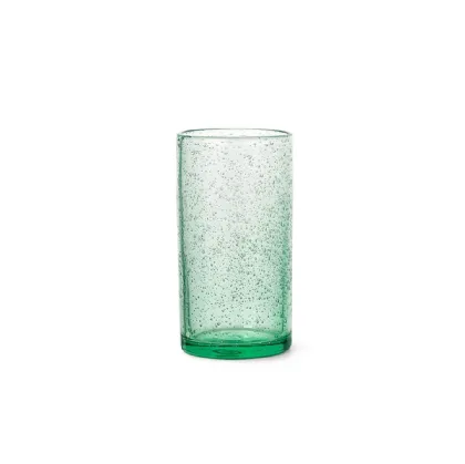 Recycled glass cup.