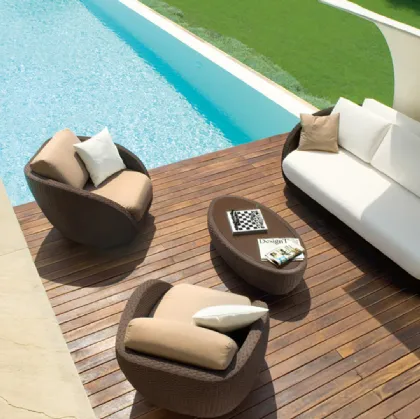 Outdoor-Sessel aus Kunststoff Design Brescia