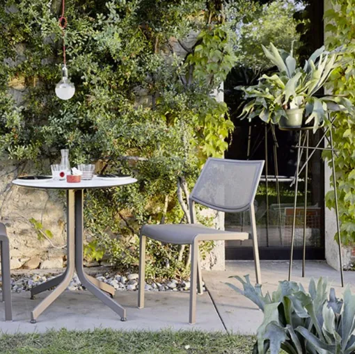 Rattan Gartenstuhl aus Aluminium und Kunststoff Bolzano
