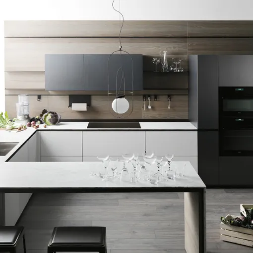 valcucine küche angel skin metall titan trento