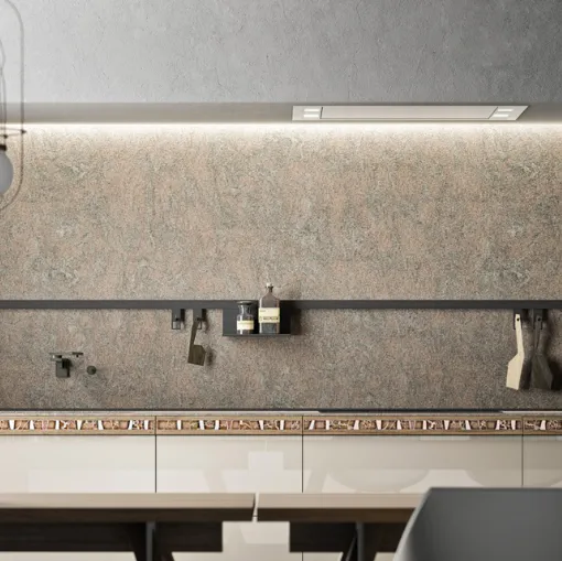 genius loci valcucine küche mit mosaikschublade