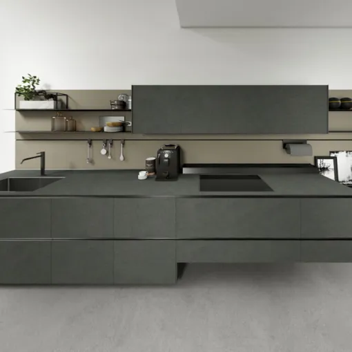 Valcucine recycelte Küche aus Touch-Laminat