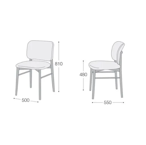 Technisches Datenblatt Alice Chair