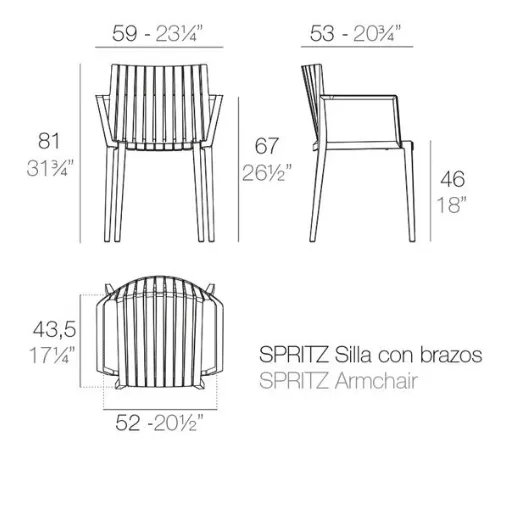 spritz vondom mit armlehnen